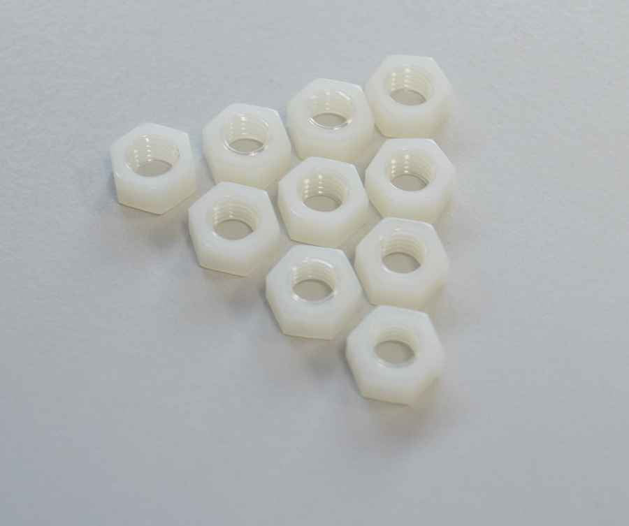 Nylon-Sechskant-Mutter M 4 (10er-Packung)