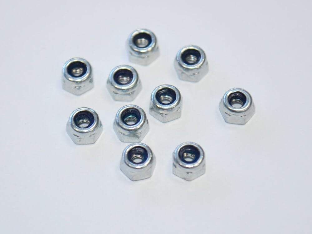 Lock nut M2 DIN 985, galvanized (10 pieces)