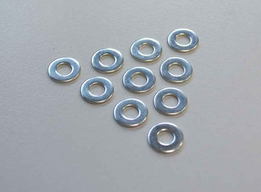 Unterlegscheiben M2 (4.9x2.3x0.4mm), 10er-Pack