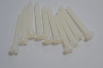 Nylon-Schrauben M4x30, Zylinderkopf mit Schlitz (10er-Packung)