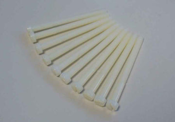 Nylon screws M6x75, slotted cheese head (pack of 10)
