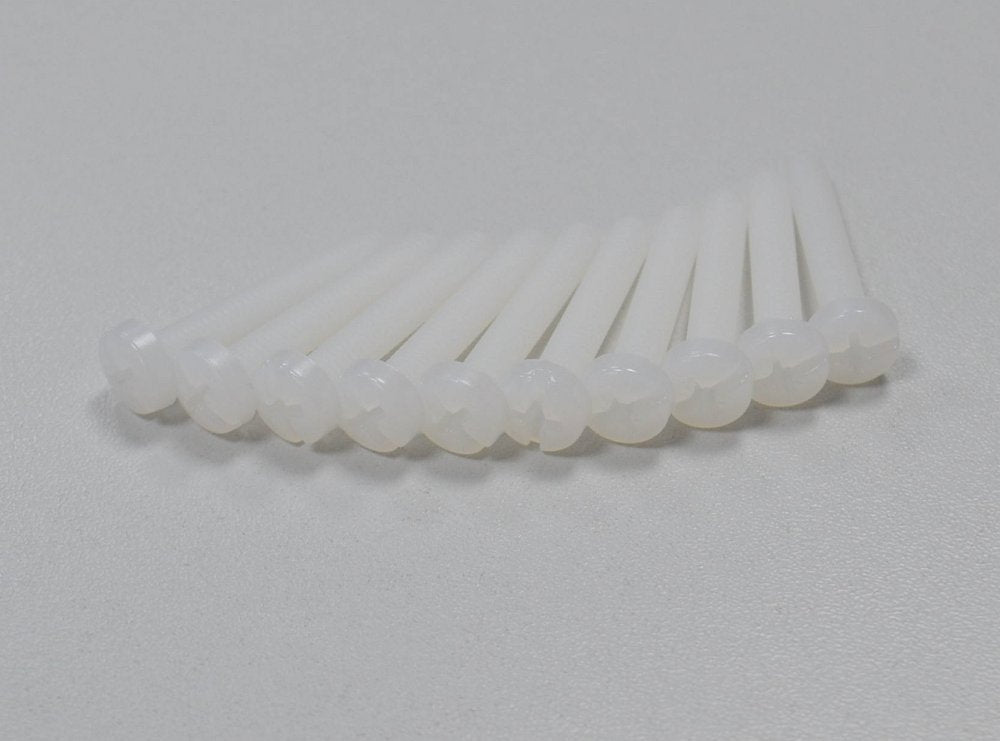 Nylon Screws M3x30, Pan Head Phillips Drive (10-pack)