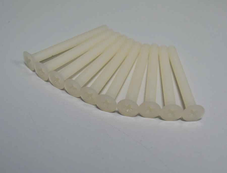 Nylon Senkschraube M5x30 mit Kreuzschlitz (10er-Packung)