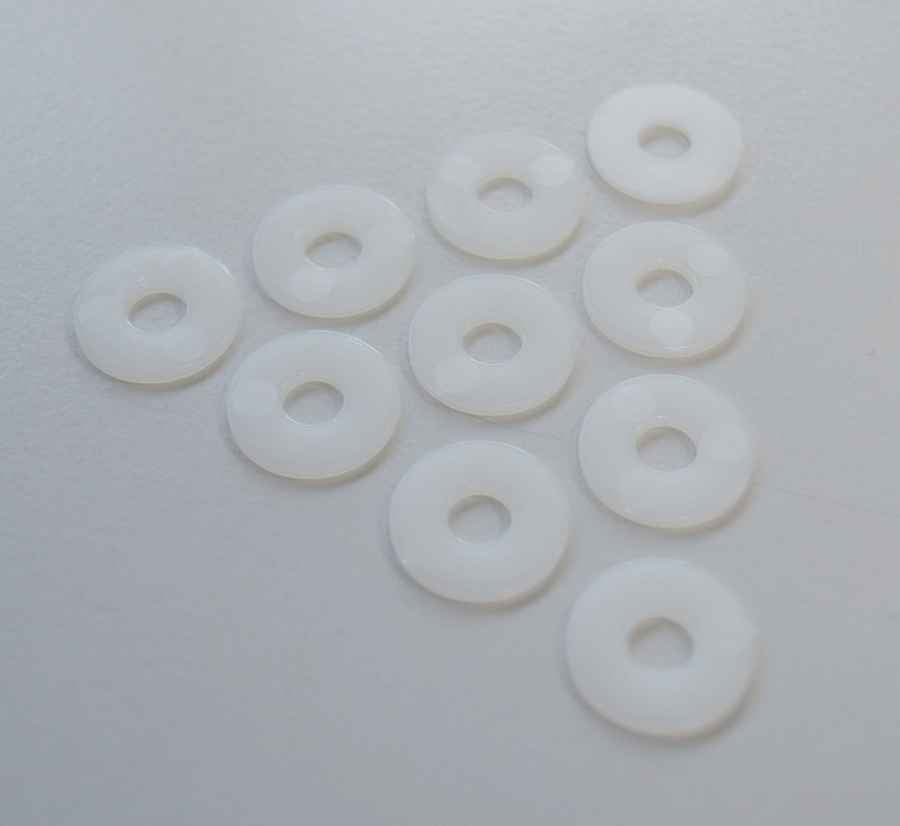 Nylon U-Scheiben 6,4 mm, 10er-Pack