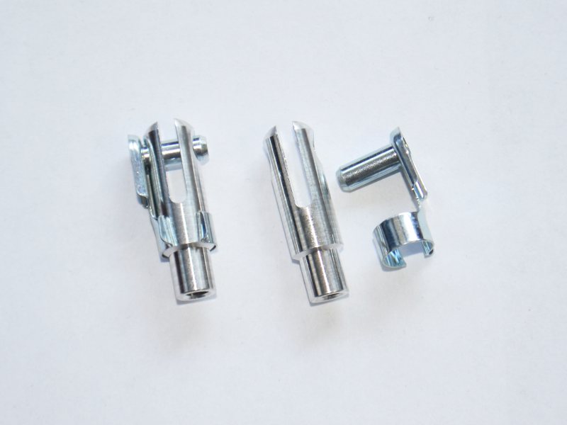 Gabelkopf M4 Alu mit 4mm Bolzen, 2 Stück