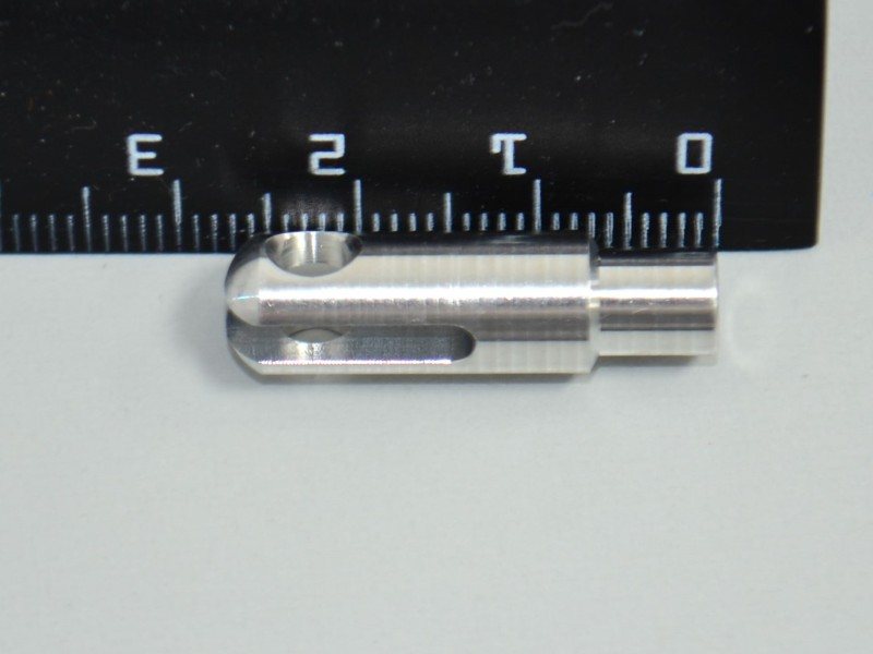 Gabelkopf M4 Alu mit 4mm Bolzen, 2 Stück
