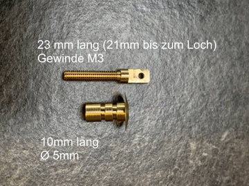 Verstellbares Ruderhorn M3, Messing, Bohrung 1,6mm (VE 5)