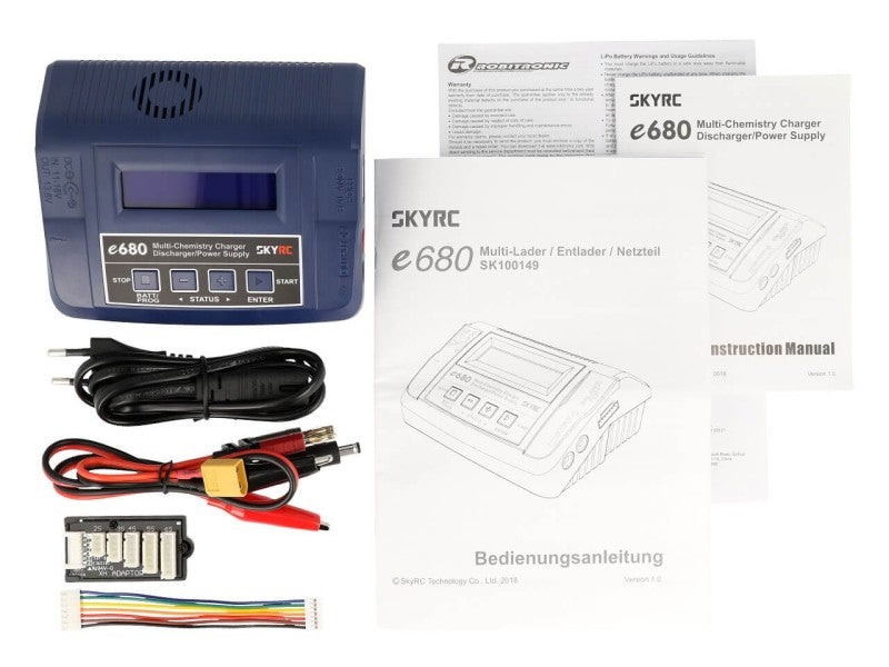 SkyRC e680 Ladegerät, LiPo 1-6S, 10A, 80W, 12 oder 220V