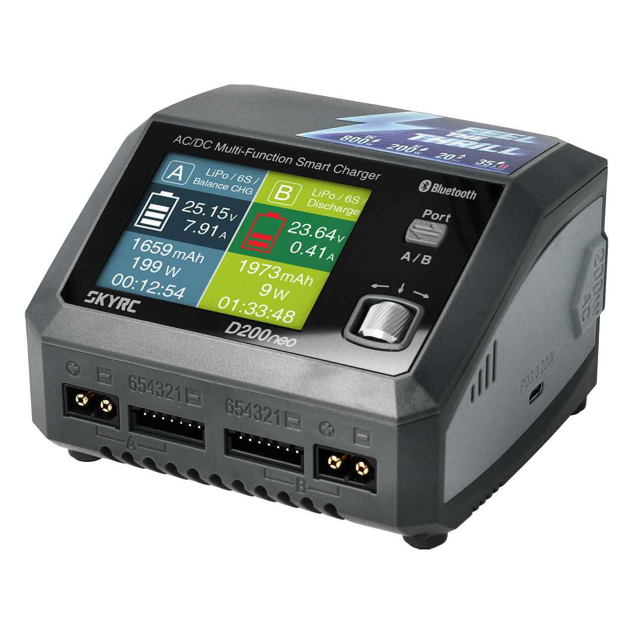 SkyRC D200 Neo+, 1-6 LiPo, 20A, 12 - 220V, 200W, NFC, # SK100196-06