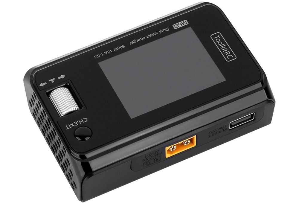 ToolkitRC M6D, 2x 1-6S LiPo Lader, bis 500W Ladeleistung, DC 7-28V