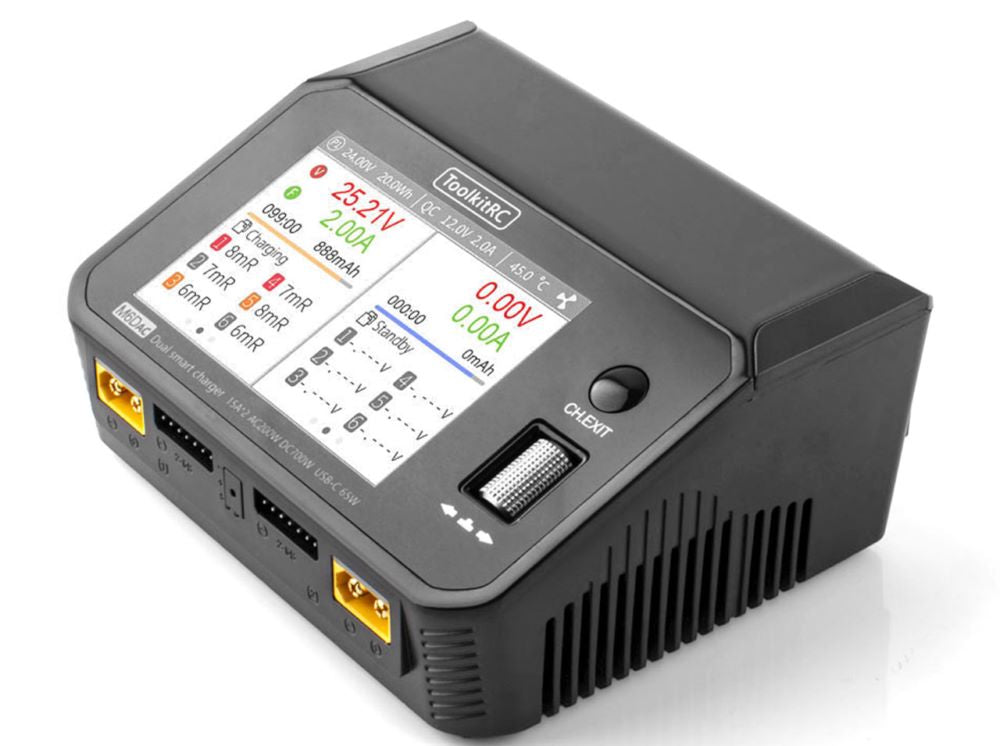 ToolkitRC M6DAC, 2x 1-6S LiPo Lader, max. 700W, AC/DC