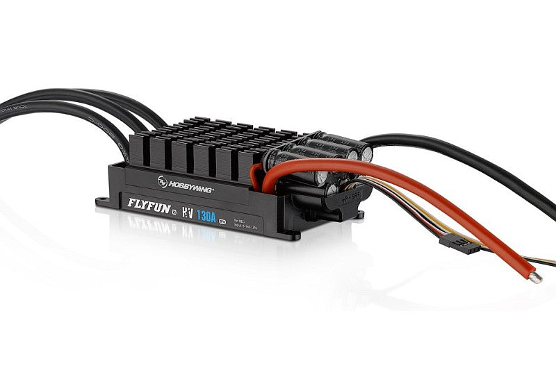 Hobbywing FlyFun 130A V5 Brushless ESC, 6-14S LiPo, OPTO, # HW30201500