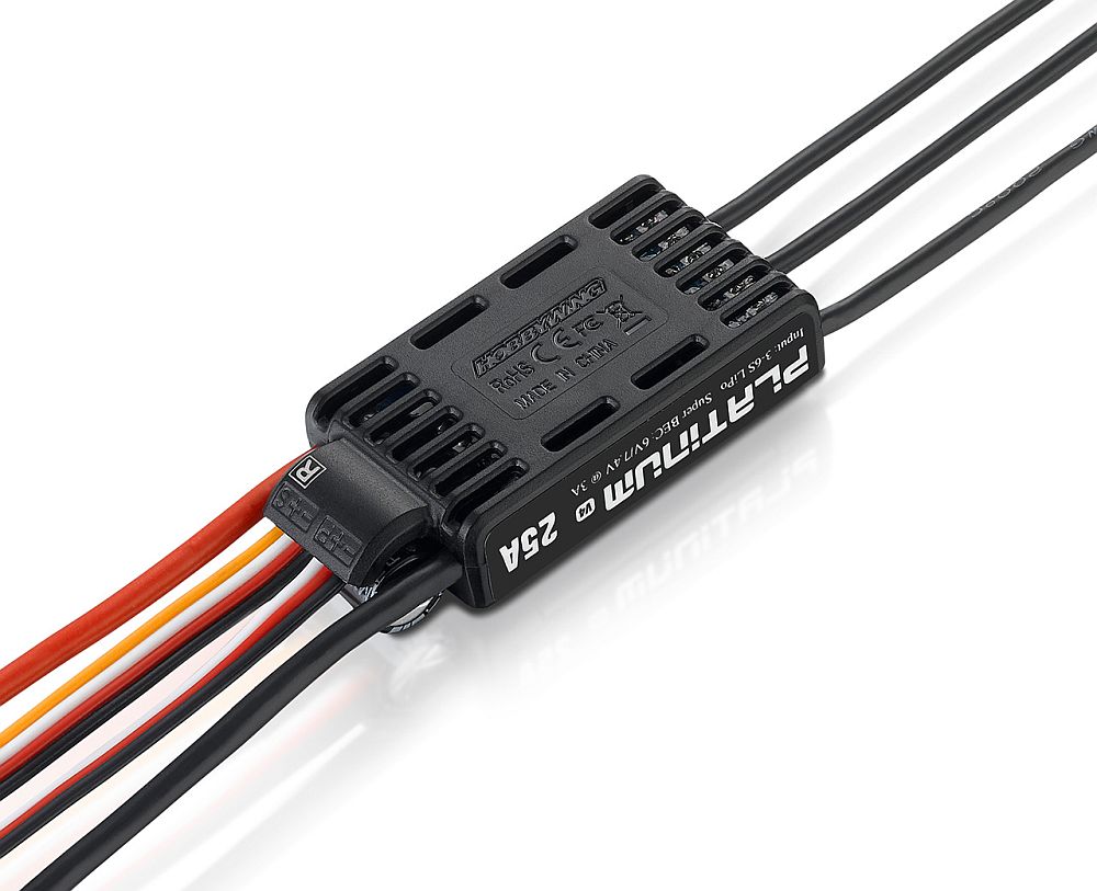 Hobbywing Platinum PRO Brushless Regler 25A V4, 3-6S, BEC 3/7A, # HW30204200
