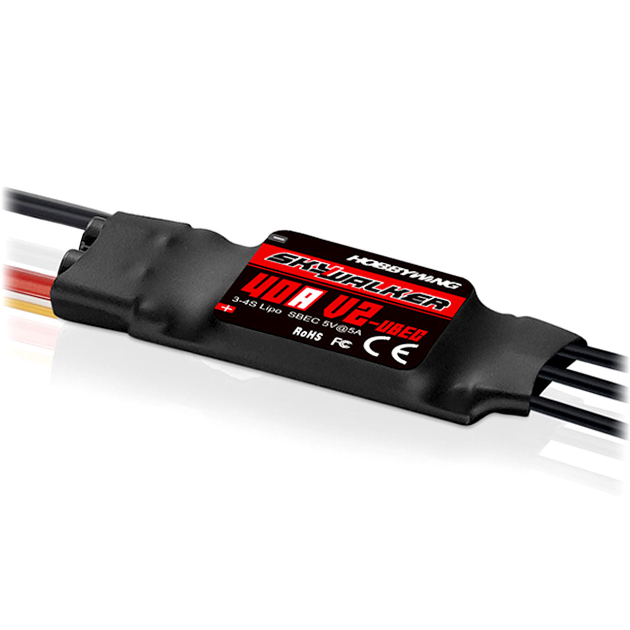 Hobbywing Skywalker Brushless Regler 40A V2, 3-4S LiPo, 5A S-BEC, # HW80060022