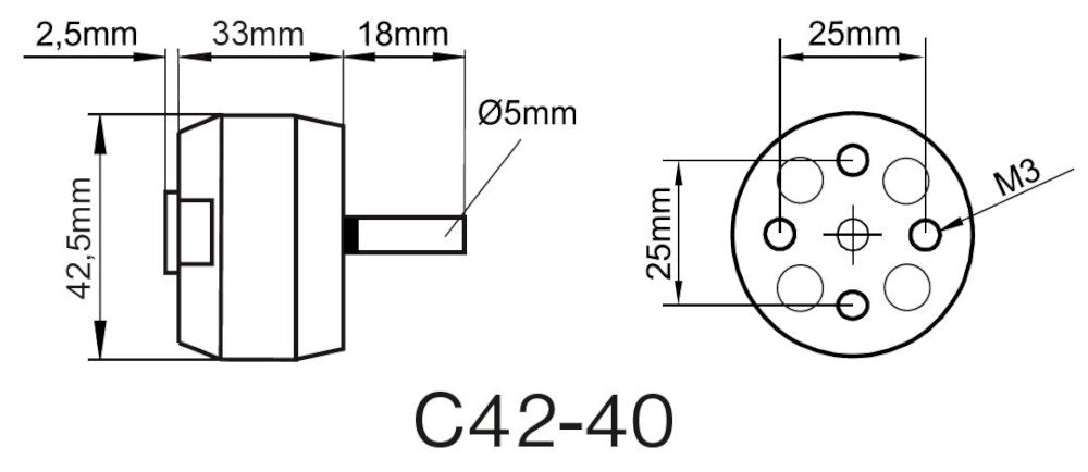 ROXXY BL Outrunner C42-40-910kV, 130g, Multiplex # 314969