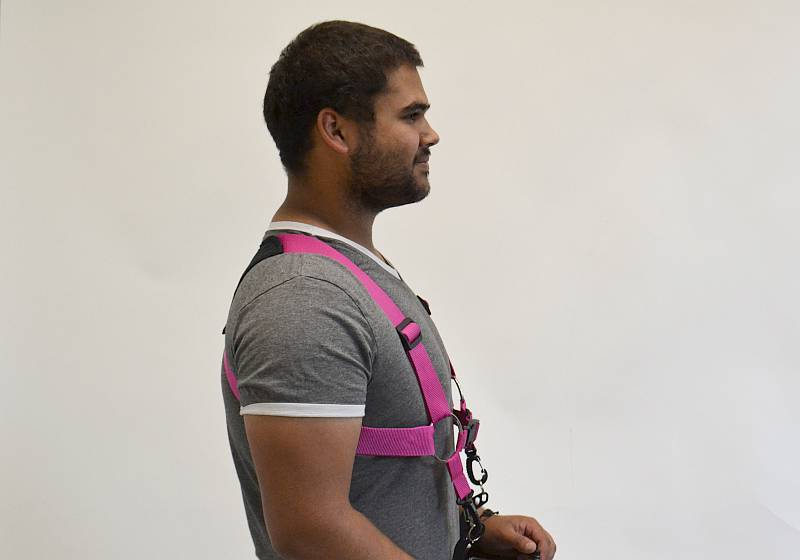 HÖLLEIN Cross Straps PINK/BLACK