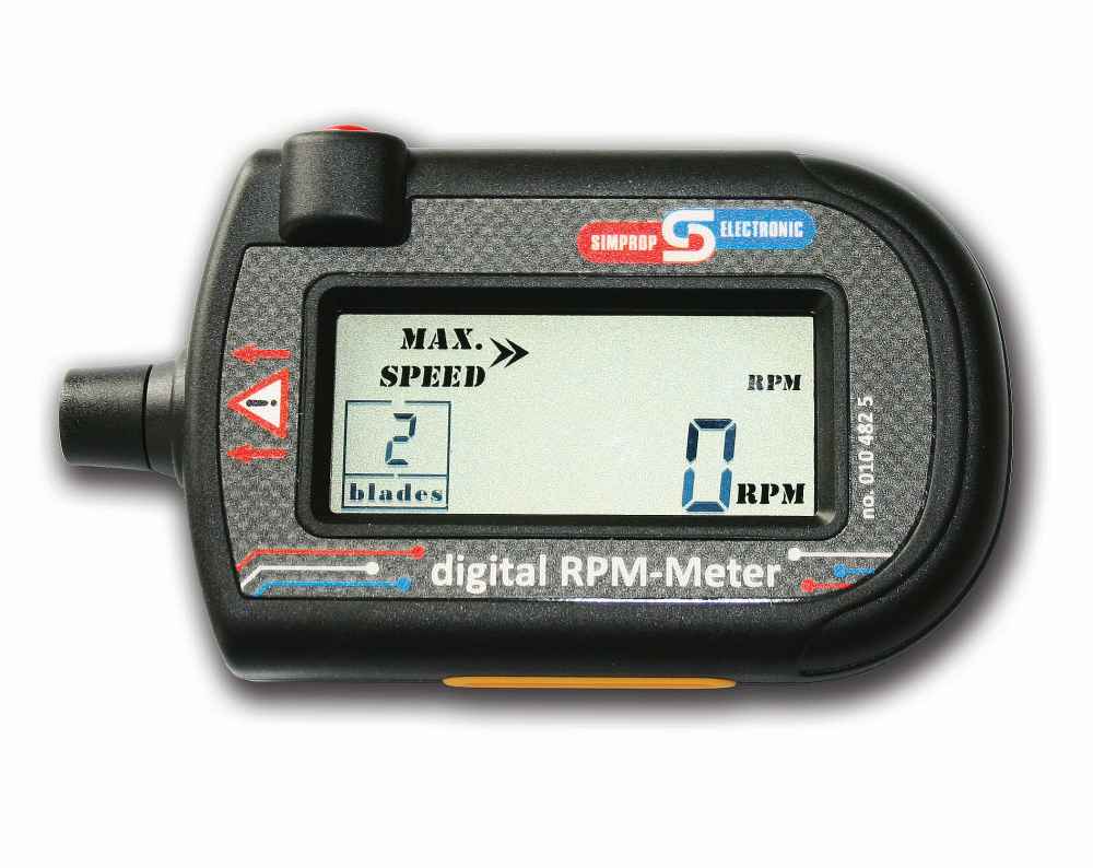 Digital Tachometer for 2-9 Blades, Simprop 0104825