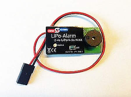 LiPo-Alarm 2-4S LiPo oder 4-5 NiXX, Simprop # 0112682