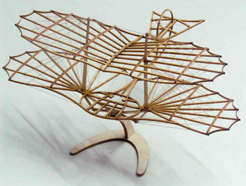 Lilienthal Glider 1895 Wooden Kit, 250mm Wingspan, Simprop # 0253308