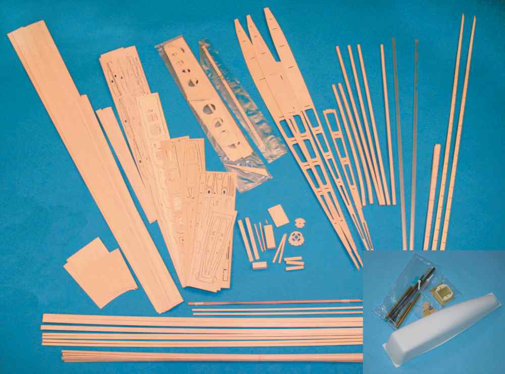 Primus Elektrosegler, Holzbausatz, 2530mm Spannweite, Simprop # 0318175