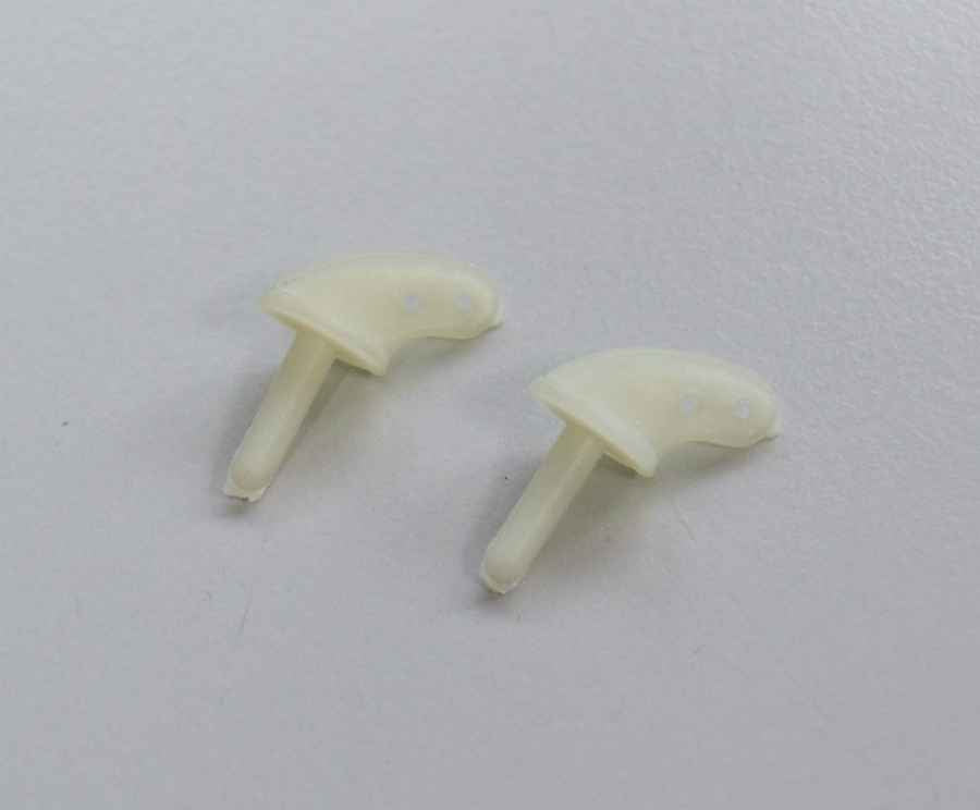 Einkleberuderhorn 8mm Hebellänge 15mm Zapfen (ø3mm), (VE 2)