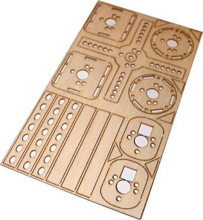 Motorträgerbausatz für Aussenläufer (1,5mm Sperrholz)