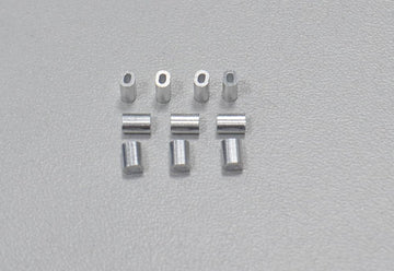 Crimp sleeves oval for steel cable with ø 0.5 - ø 0.75mm, PU 10, Simprop # 1013661