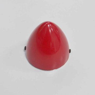 Fiberglass spinner, 60mm, red painted, WITHOUT propeller cutouts