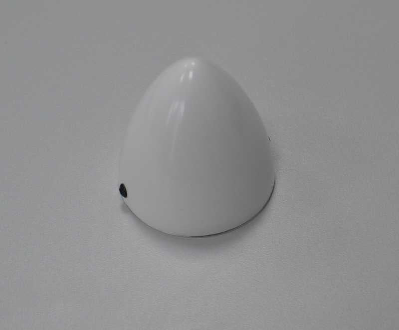GFRP spinner, 80mm, white painted, WITHOUT propeller cutouts