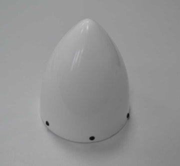 GFK-Spinner, 90mm, weiß lackiert, OHNE Luftschrauben-Ausschnitte