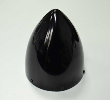 Fiberglass spinner, 110mm, black painted, WITHOUT propeller cutouts