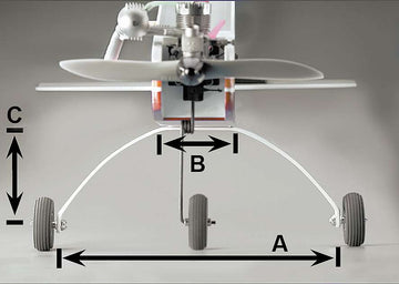 GRP landing gear, extra strong, Simprop # 1074253
