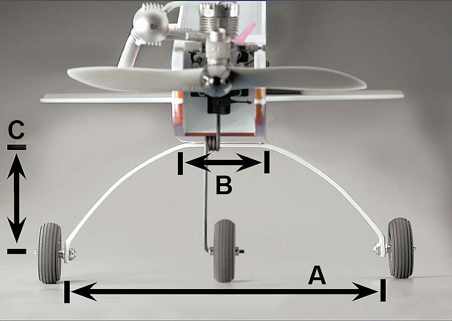 GRP landing gear, extra strong, Simprop # 1074253