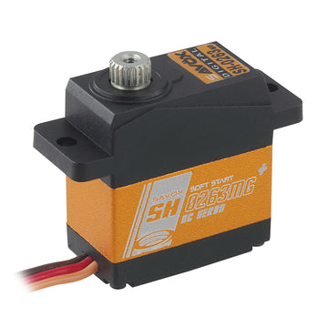 Savox SH-0263+ MG Servo, 450 Swashplate, 22.8x12x25.4mm, 15g, 22Ncm@6V