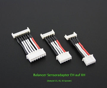 2S Balancer Adapterkabel (ca. 4cm) EH am AKKU auf XH am Lader # SLS EH XH K2S