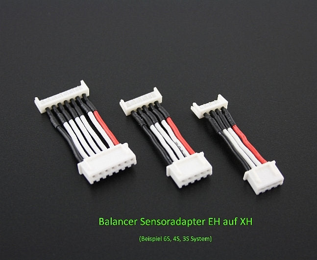 2S Balancer Adapterkabel (ca. 4cm) EH am AKKU auf XH am Lader # SLS EH XH K2S