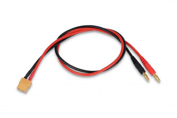 ISDT Connection Cable for Power Supply, XT60 Female to 4mm Banana Plugs