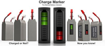 Battery charge indicator for LiPos, 1 piece