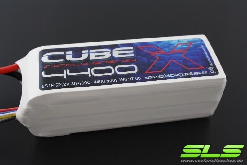 SLS LiPo Akku X-CUBE, 6S/4400mAh, 22.2V, 30C/60C, 143x43x52mm, 632g