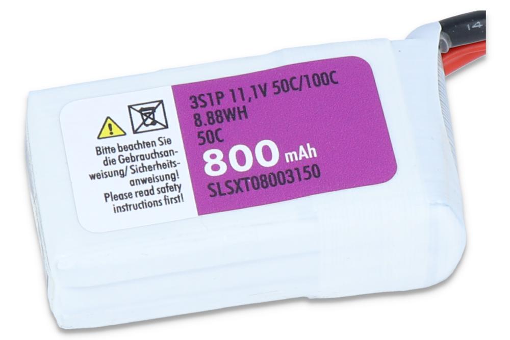 SLS LiPo Battery XTRON, 3S/800mAh, 11.1V, 50C/100C, 57x30x22mm, 79g, XT60