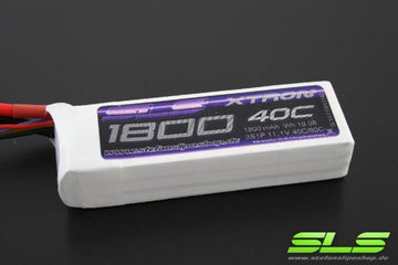 SLS LiPo Battery XTRON, 3S/1800mAh, 11.1V, 40C/80C, 106x34x22mm, 157g
