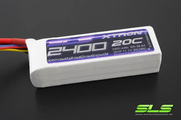 SLS LiPo Battery XTRON, 3S/2400mAh, 11.1V, 20C/40C, 106x34x25mm, 178g