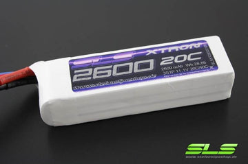 SLS LiPo Akku XTRON, 2S/2600mAh, 7.4V, 20C/40C, 115x34x18mm, 140g