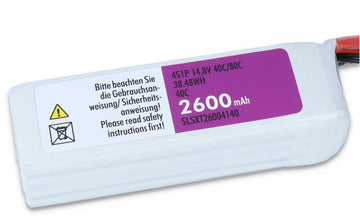 SLS LiPo Akku XTRON, 4S/2600mAh, 14.8V, 40C/80C, 118x34x36mm, 276g