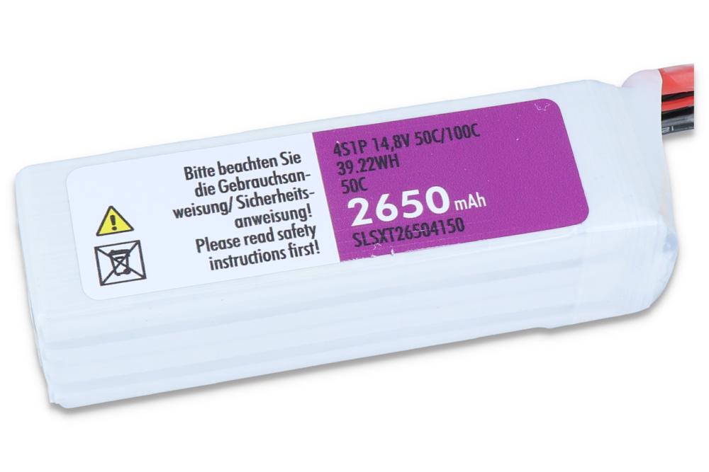 SLS LiPo Akku XTRON, 4S/2650mAh, 14.8V, 50C/100C, 118x34x34mm, 284g, XT60