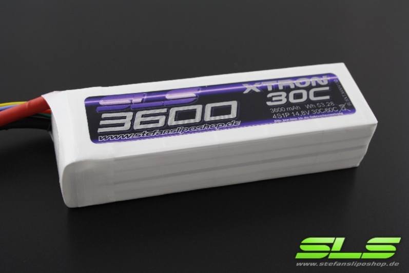 SLS LiPo Battery XTRON, 6S/3600mAh, 22.2V, 30C/60C, 143x43x42mm, 544g