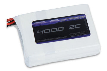 SLS LiPo Battery XTRON RTX, 2S/4000mAh, 7.4V 2C/4C - Receiver Battery, 73x52x19mm, 149g