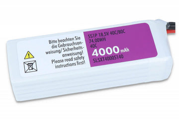 SLS LiPo Battery XTRON, 5S/4000mAh, 18.5V, 40C/80C, 142x43x40mm, 482g