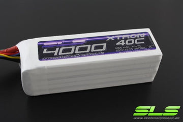 SLS LiPo Akku XTRON, 6S/4000mAh, 22.2V, 40C/80C, 142x43x49mm, 595g