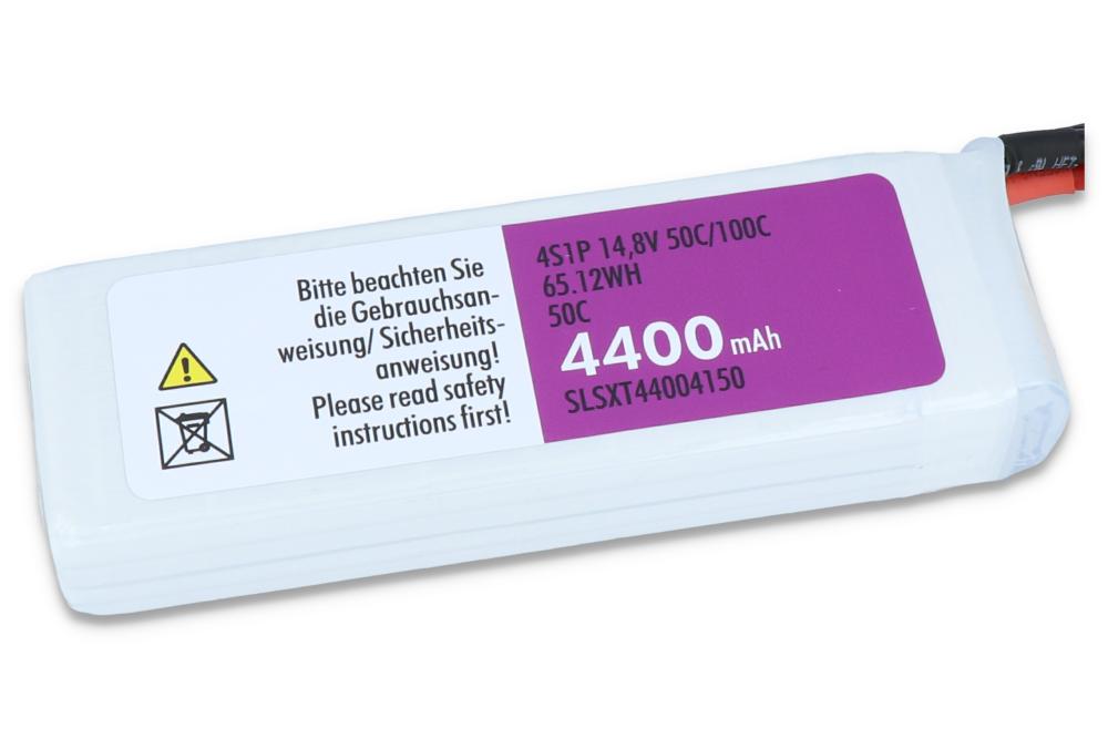 SLS LiPo Akku XTRON, 4S/4400mAh, 14.8V, 50C/100C, 147x50x30mm, 478g, XT90